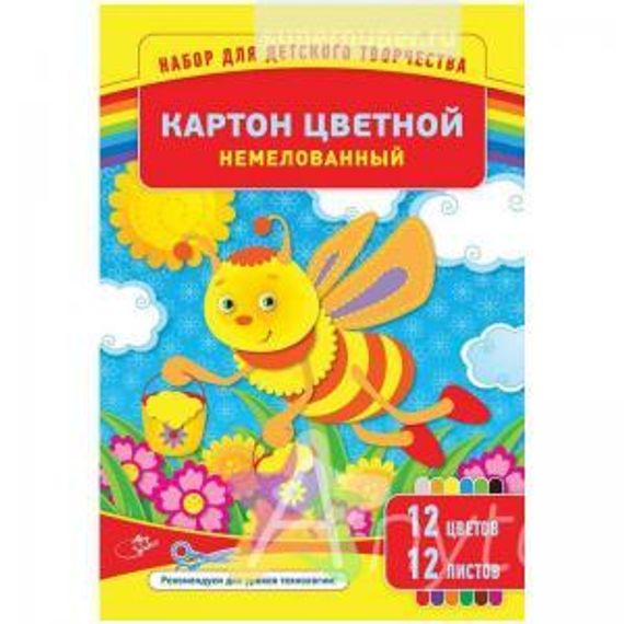 Rəngli karton ArtSpace 12 rəng A4