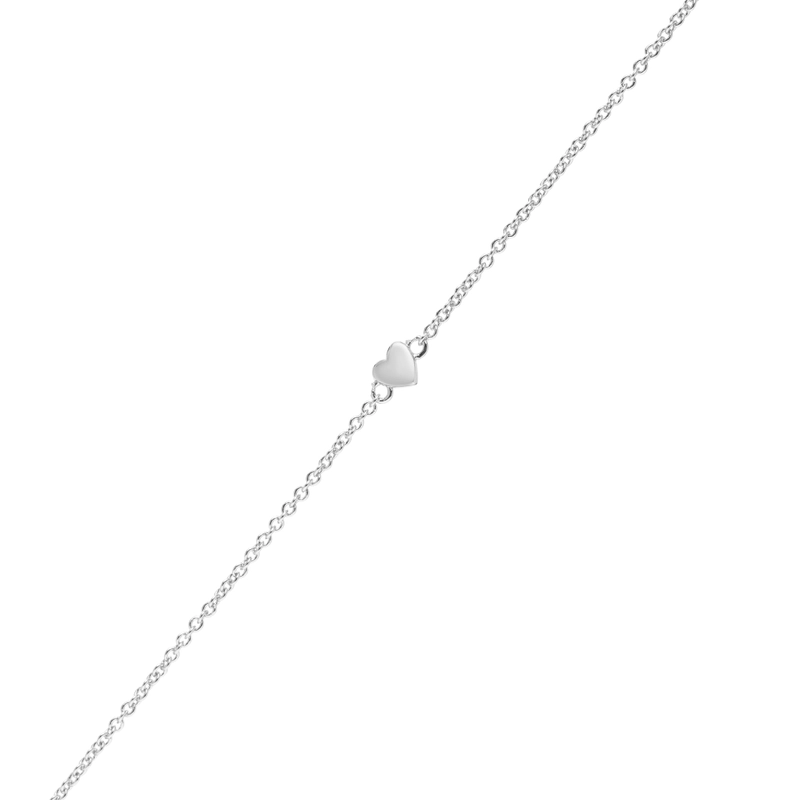 Браслет Нежное Серебряное Сердце