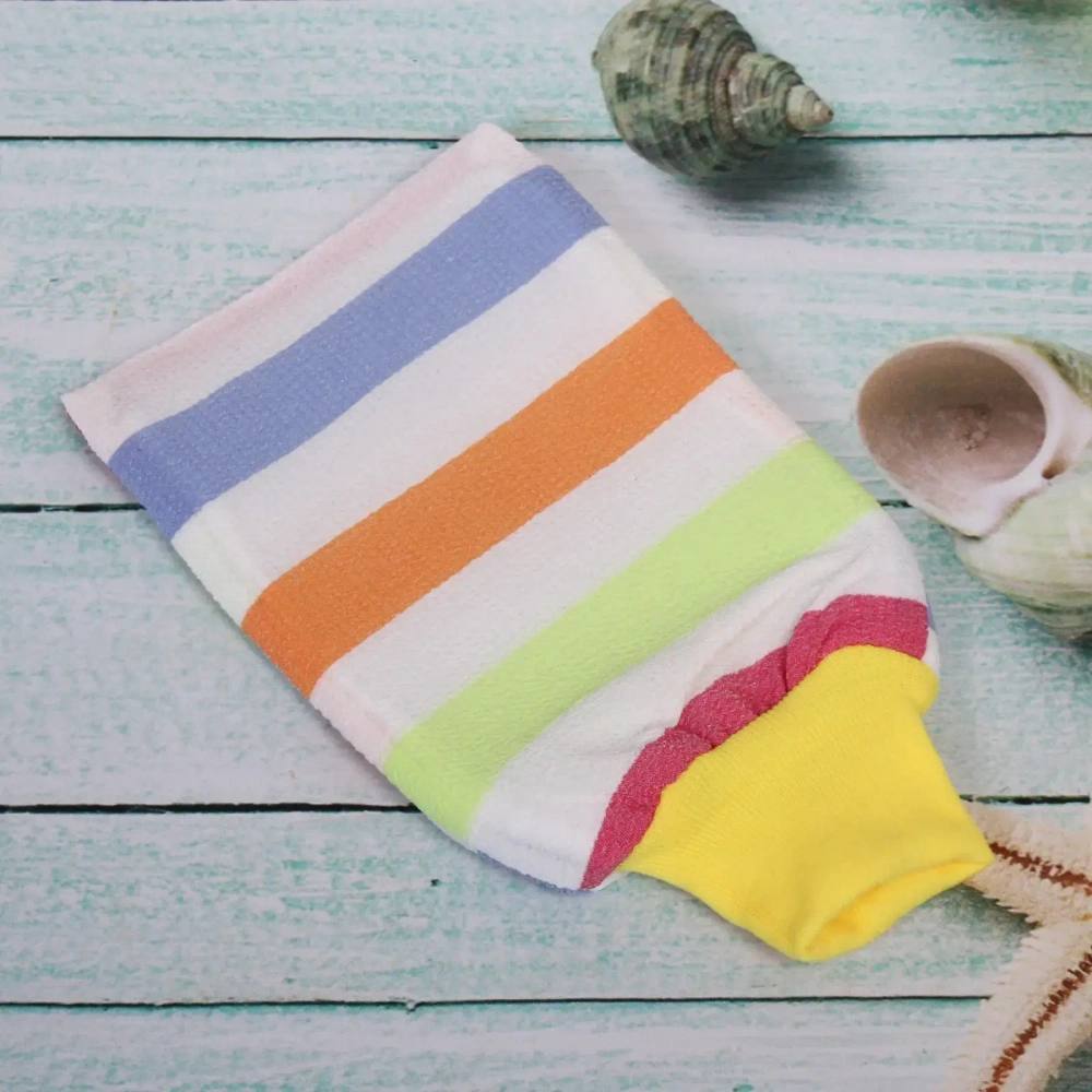 Мочалка-варежка для тела скрабирующая «Ultramarine - Радуга», 13,5*23,5см