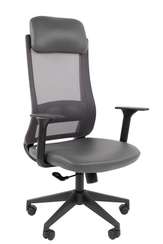 Офисное кресло Chairman 500LT Россия экокожа серый/TW-04 серый