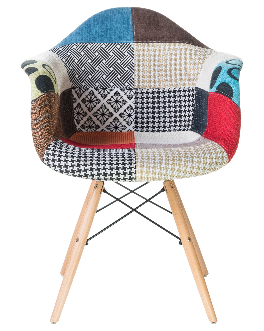 Стул обеденный DOBRIN DAW PATCHWORK, цвет сиденья мозаика