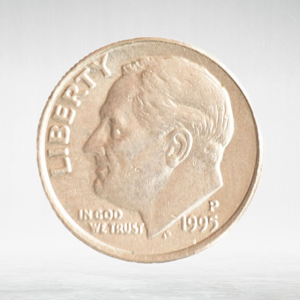 USA, 1 Dime, 1995 - Roosevelt Dime (P), XF