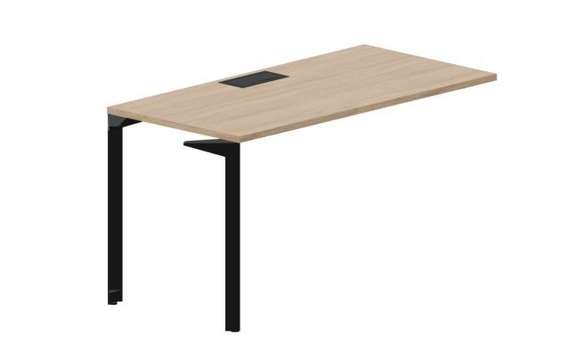 Стол 138х68х75см (металлический аутлет) - приставной элемент