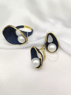 Кольцо серебро 925 жемчуг