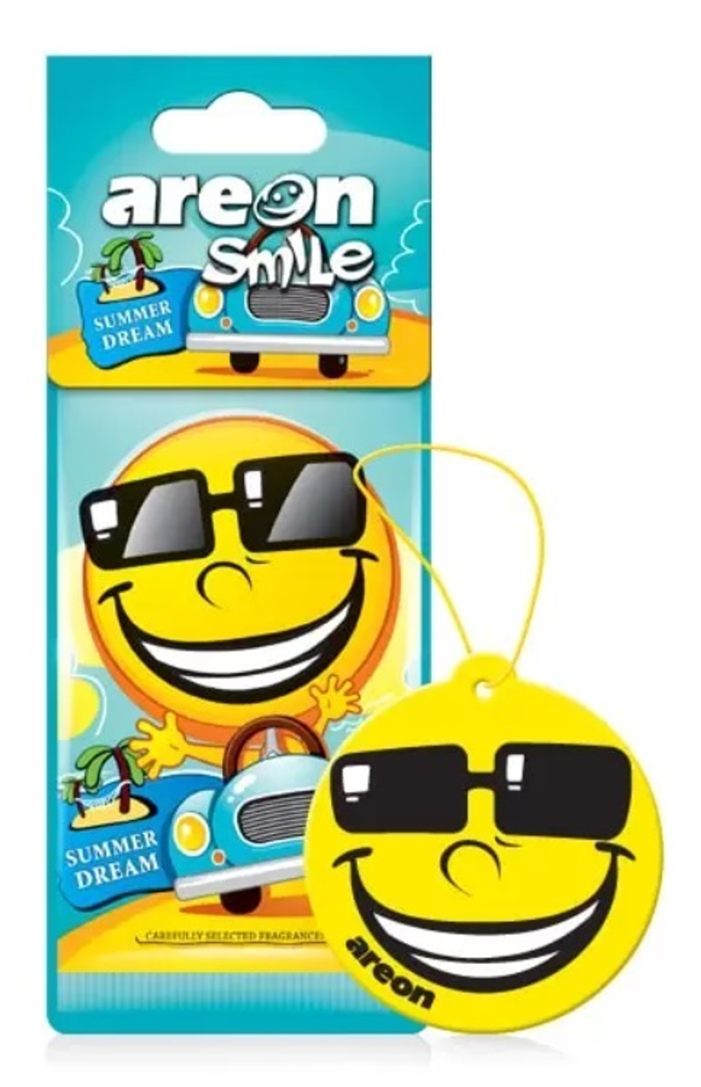 АРОМАТИЗАТОР Д/АВТО AREON DRY SMILE В АССОРТ-ТЕ