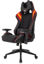 Кресло игровое Zombie VIKING 4 AERO черный/красный ткань/эко.кожа с подголов. крестов. пластик