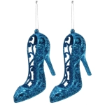 Подвеска «Туфли» 10 см (набор 2 шт), голубой