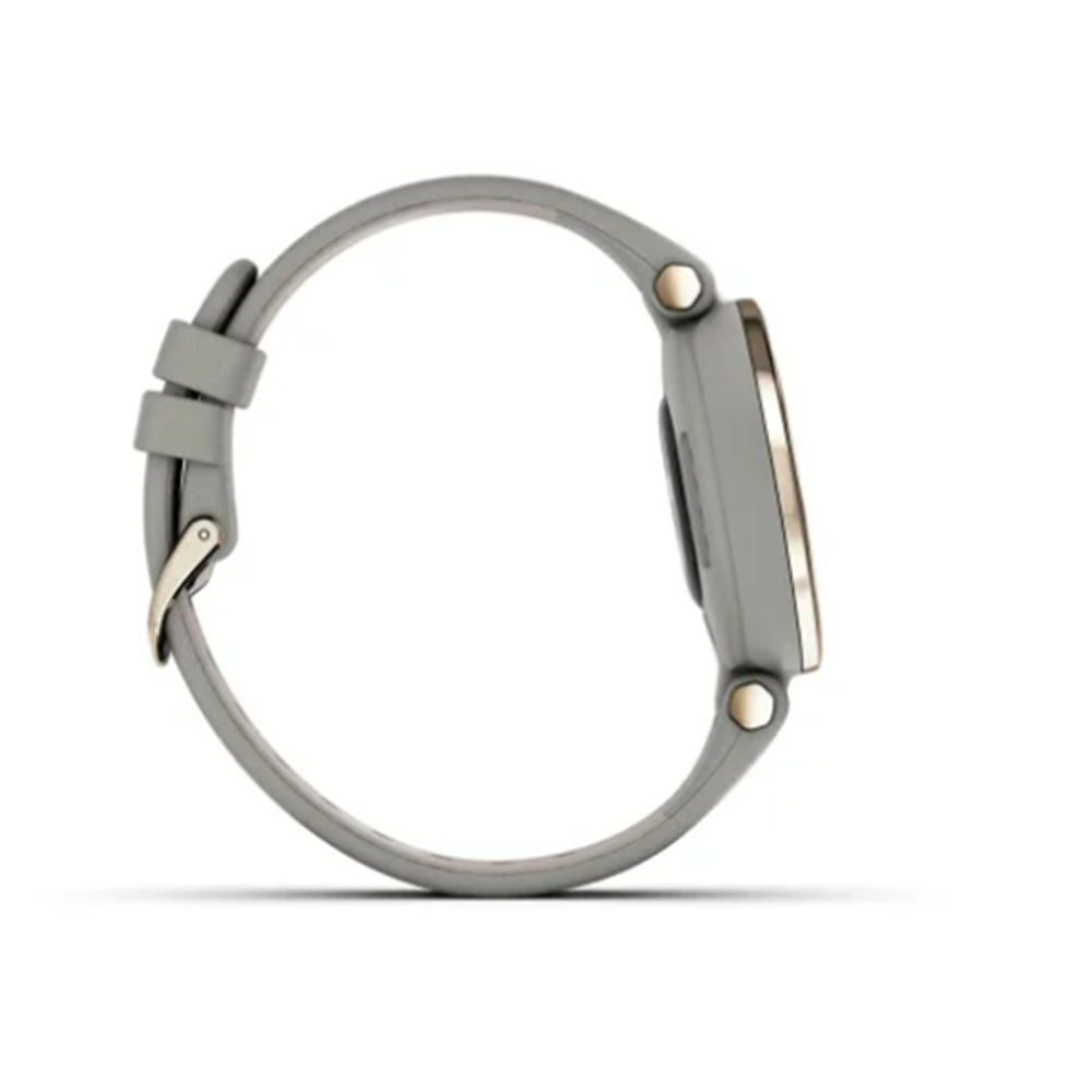 Умные часы Garmin Lily кремово-золотой безель, серый корпус Braloba и итальянский кожаный ремешок