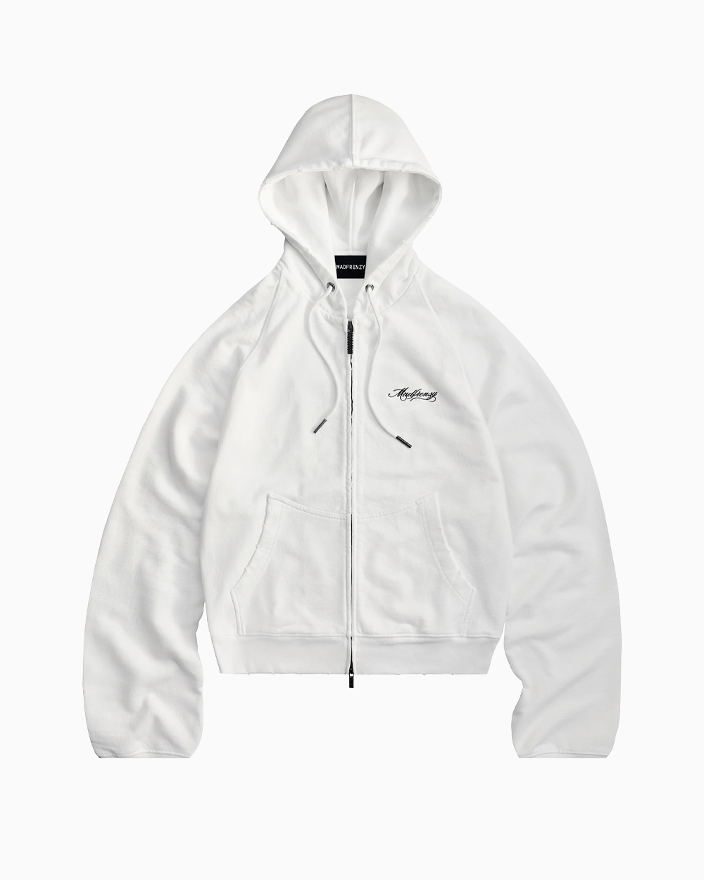Худи на молнии MADFRENZY White