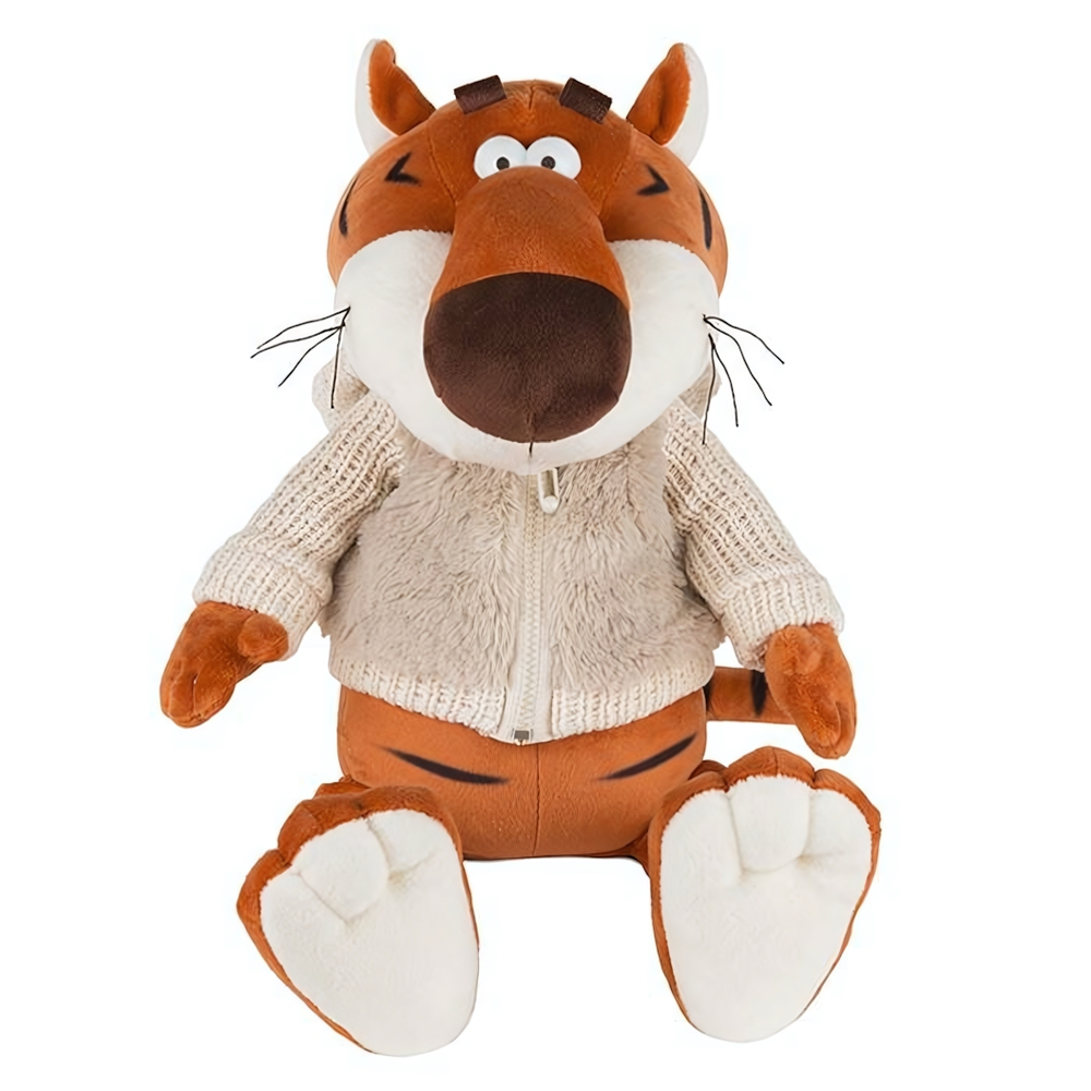 Тигр Костян в Меховом Худи, 20 см Maxitoys Luxury