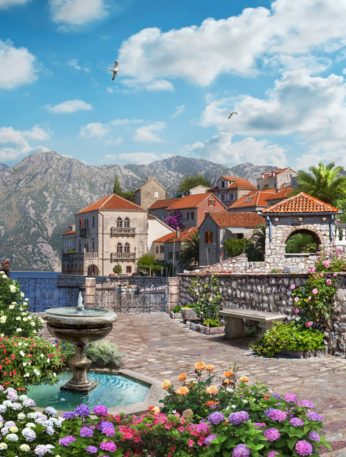 Бесшовные фрески ручной работы - qo‘l mehnati bilan yasalgan freskalar