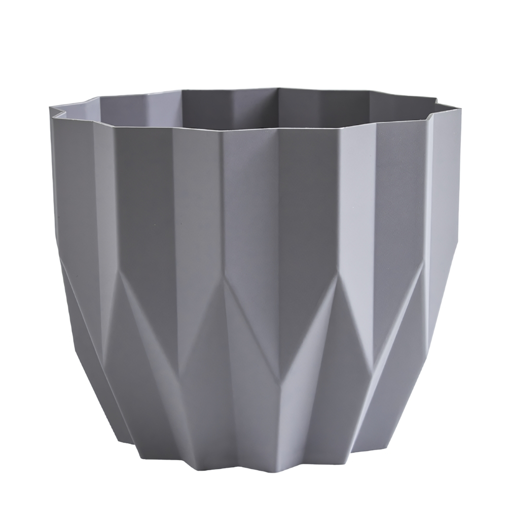 Кашпо "Геометрия" (2,2л.) Цв. Серый жемчуг