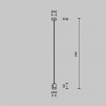 Основание на штанге Maytoni Accessories for tracks Flarity TRA159C-IPC1-BS