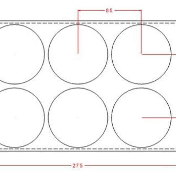 747 | Форма для шоколадных конфет "Полусфера" (275*175 мм)
