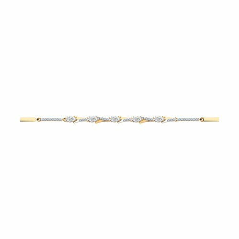 Браслет из золота со Swarovski Zirconia