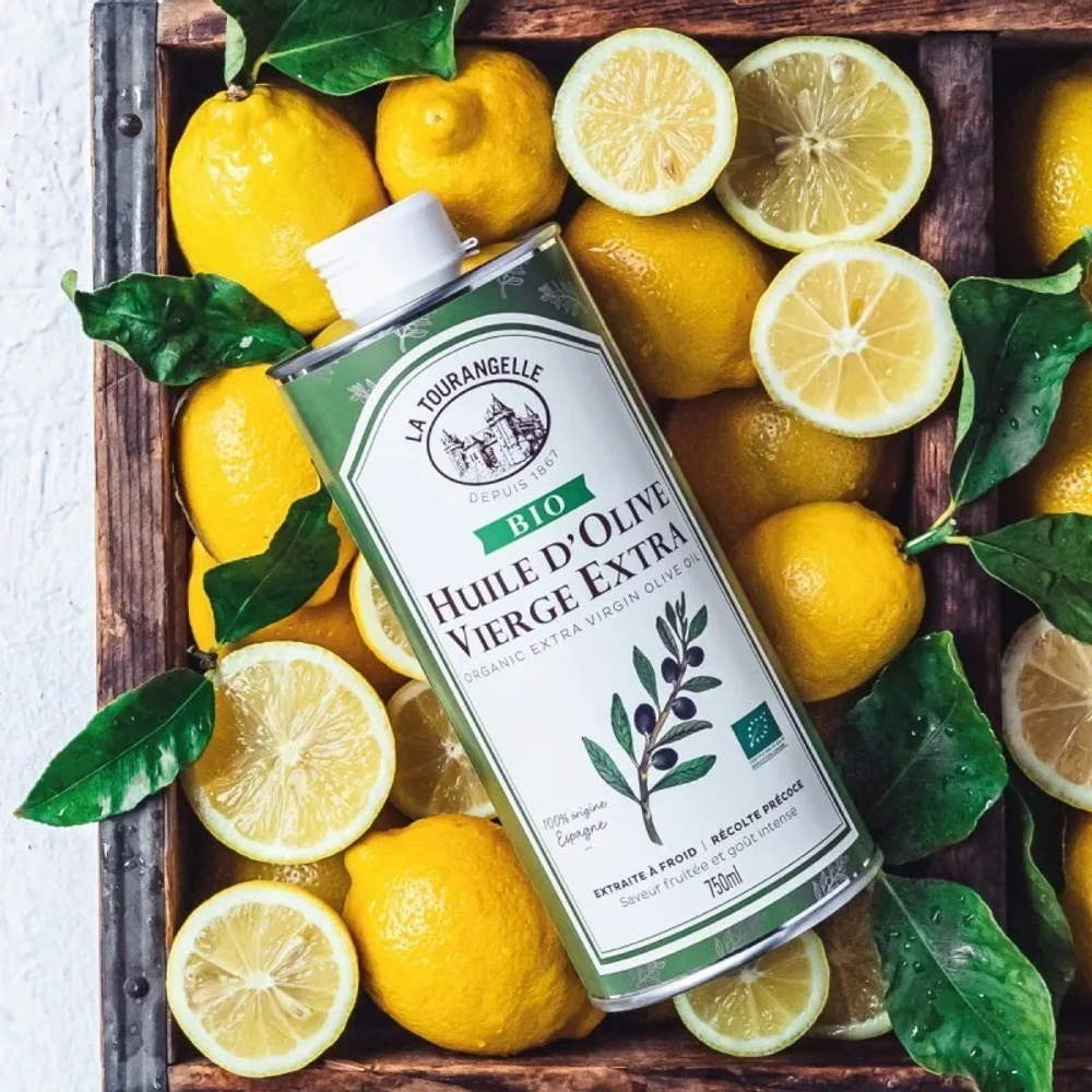 Оливковое масло, 750 ml, Extra Virgin, первого холодного отжима, нерафинированное, La Tourangelle