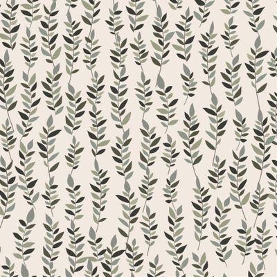 весенние листья на бежевом фоне