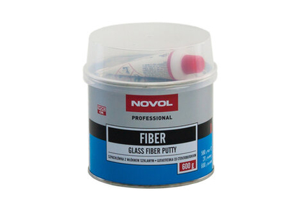 Шпатлевка со стекловолотном Новол fiber 0,6кг