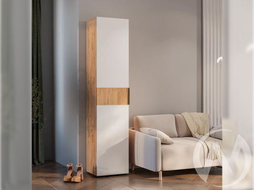 Пенал ПН-01 Прихожая Сандра (крафт/белый; тортуга (M-27)