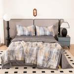 Комплект постельного белья Сатин с Одеялом 100% хлопок 160x80 на резинке OBR172