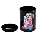 Копилка-подставка для канцелярских принадлежностей, арт.69368/ 30 ДЕВОЧКА И ЗАЙКА 10,4х7,5х7,5 см