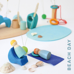 Деревянный сюжетный игровой набор "У воды"