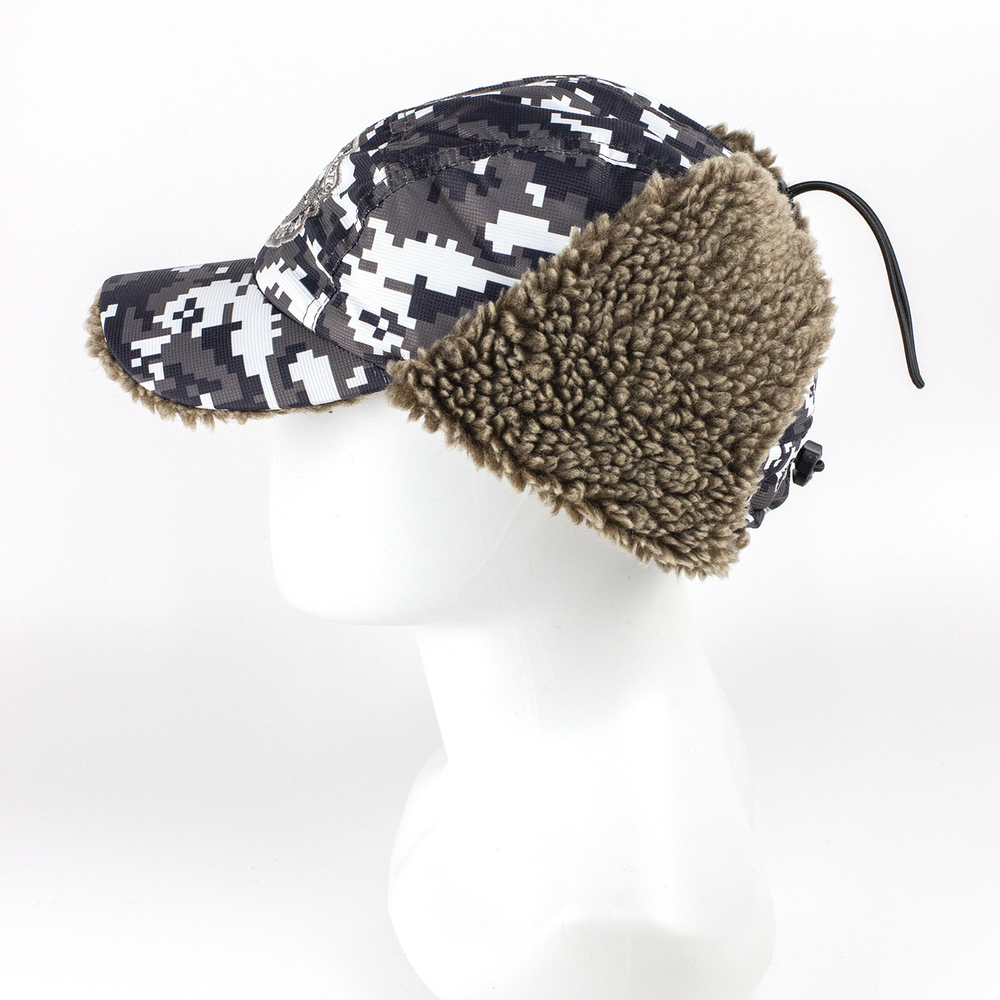 Кепка Extreal "Сити" с ушами, Барашек Коричневый, Мембрана, XL