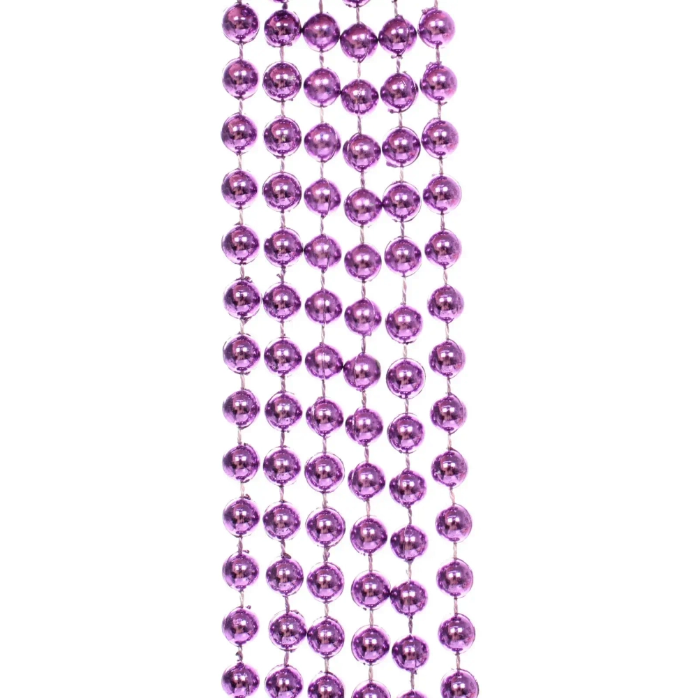 Бусы на ёлку 2,0 м «Шарик средний» d-8мм, Лаванда