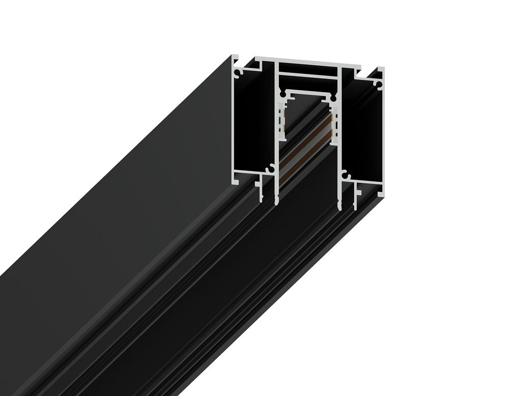 Шинопровод низковольтный встраиваемый в натяжной потолок Magnetic GL3262 BK черный 3000*62.72*53.15