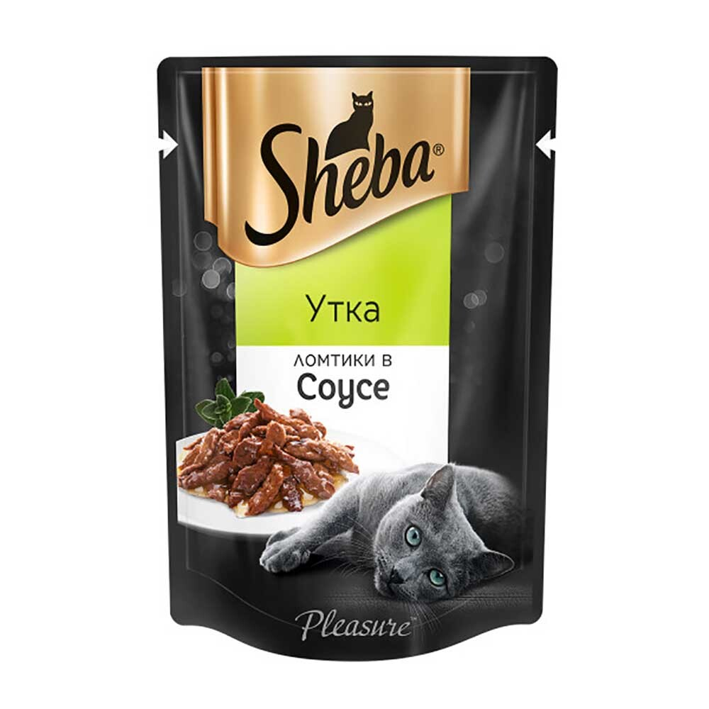 Sheba 85г Pleasure ломтики в соусе утка - консервы (пауч) для кошек