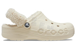 Crocs Baya Lined Fuzz Strap Clogs