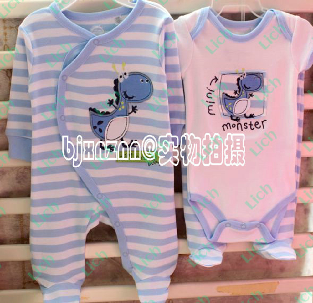 Комплект для новорожденных из 3-х предметов с динозавром