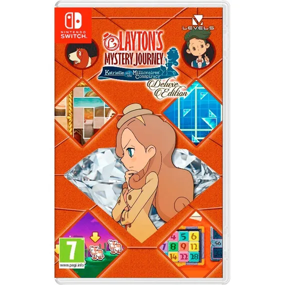 Layton's Mystery Journey: Katrielle and the Millionaires' Conspiracy Deluxe Edition (Nintendo Switch, Английская версия, Б/У)
