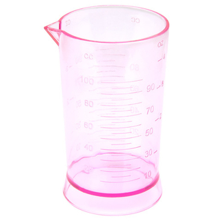Стакан мерный прозрачно-розовый 100мл