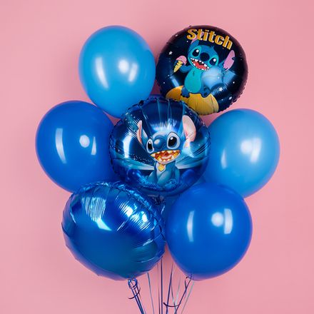 Букет шаров "Веселый монстрик Стич"