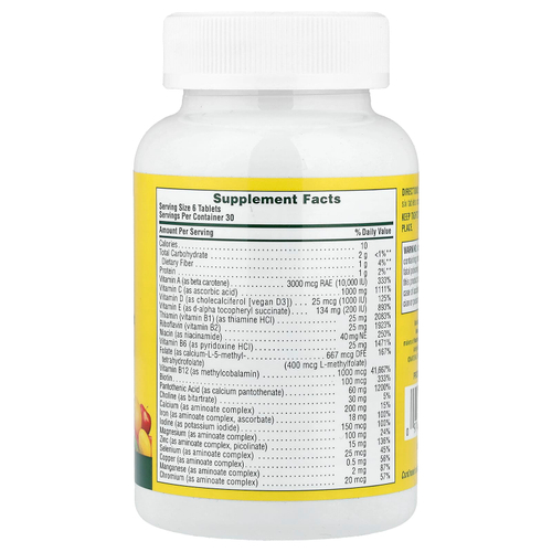 NaturesPlus, Source of Life®, оригинальные мини-таблетки, добавка с мультивитаминами, минералами и концентрированными цельными продуктами, 180 таблеток