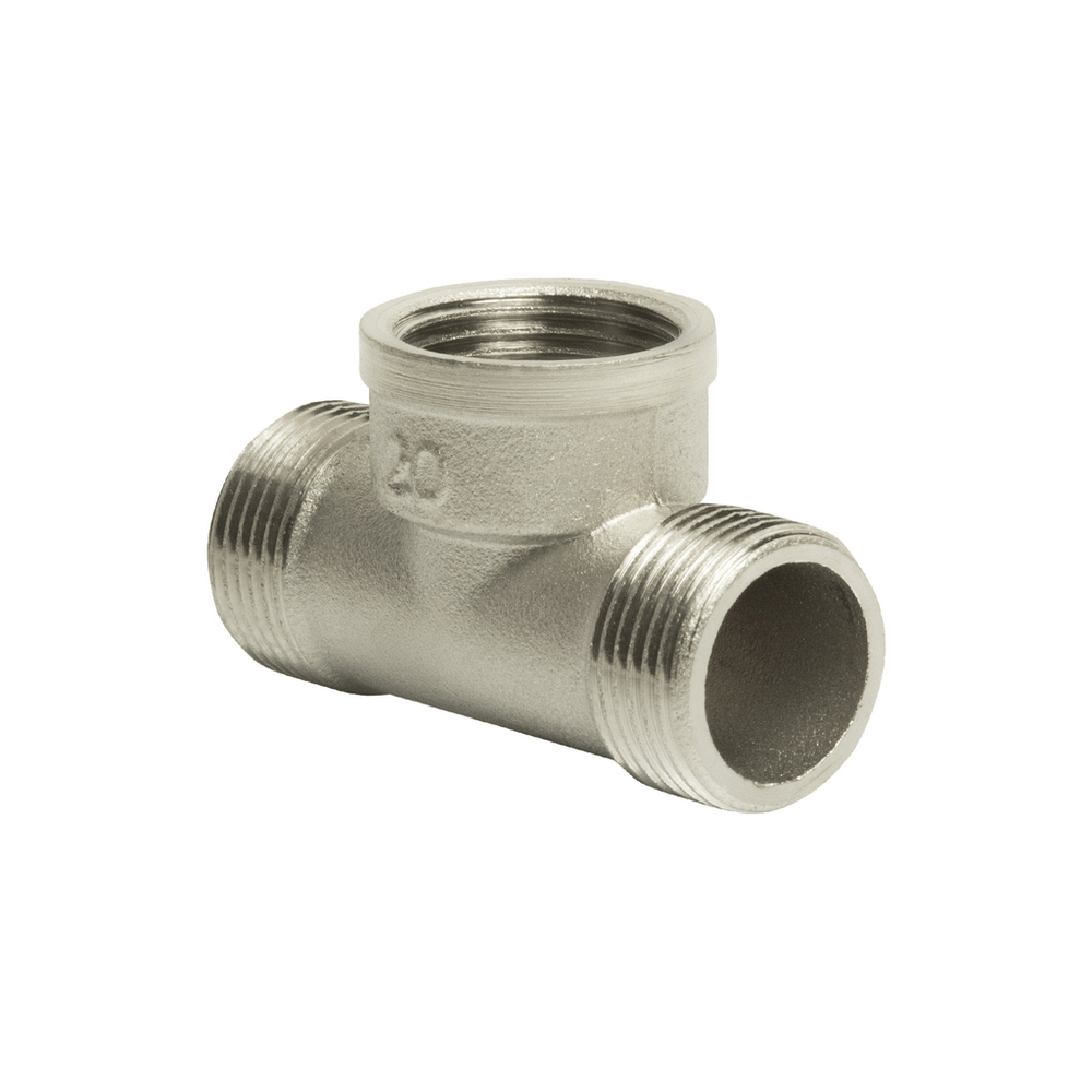Тройник 3/4'' нар/вн/нар никель