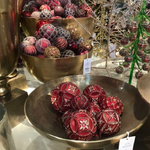 Шар Цветы красный, 15 см