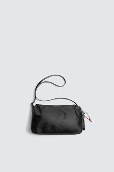ZARA СУМКА С ПОДВЕСКАМИ, ЧЕРНЫЙ