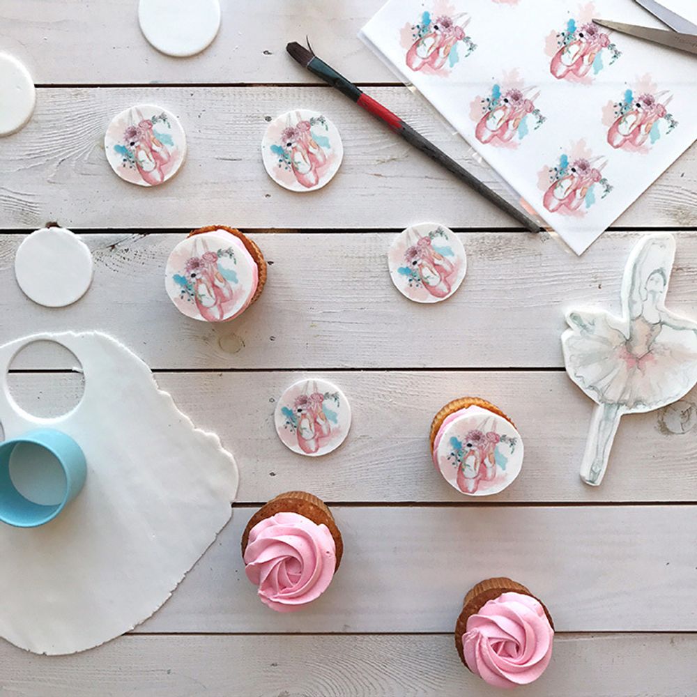 Пачка сахарной бумаги 25 листов