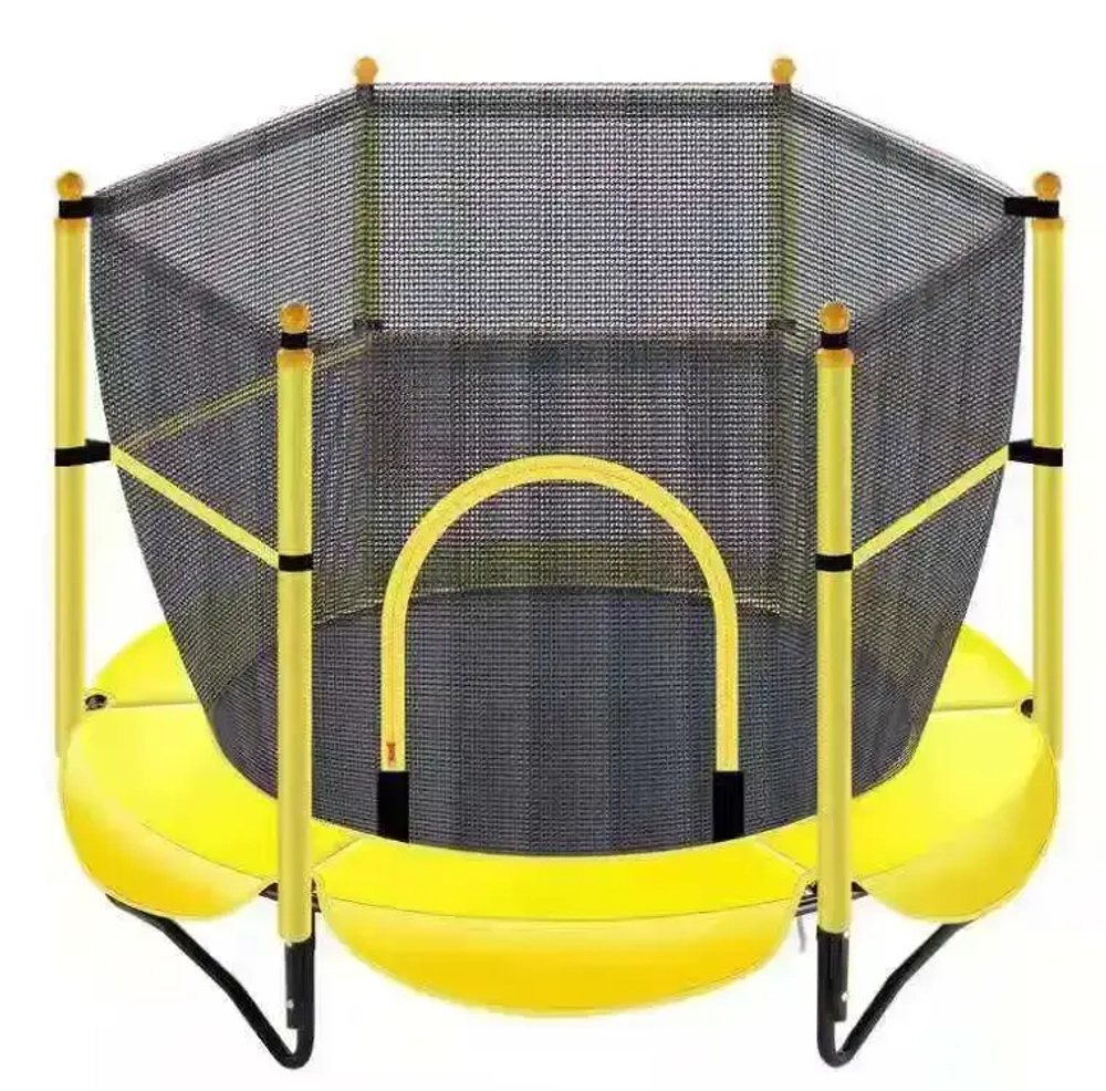 Батут каркасный с ограждением YH-D007B, 1.5 м, нагрузка до 50 кг