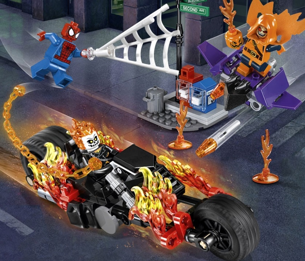 LEGO Super Heroes: Человек-паук союз с Призрачным гонщиком 76058 — Ghost Rider Team-Up — Лего Супергерои Марвел