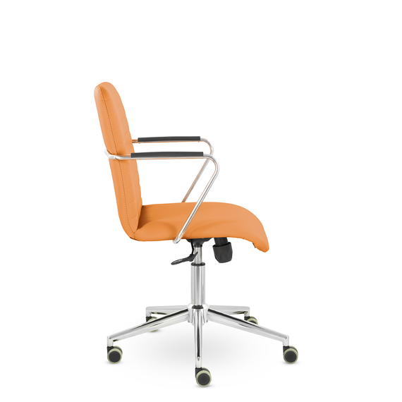 Кресло Честер GTР TG хром Ср S-0432 (оранжевый)