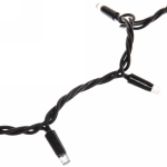 Гирлянда для улицы БАХРОМА «Мерцание» ш5м* в40/60см 180 ламп LED, черный провод, IP-65, Теплый белый (возможность соединения)