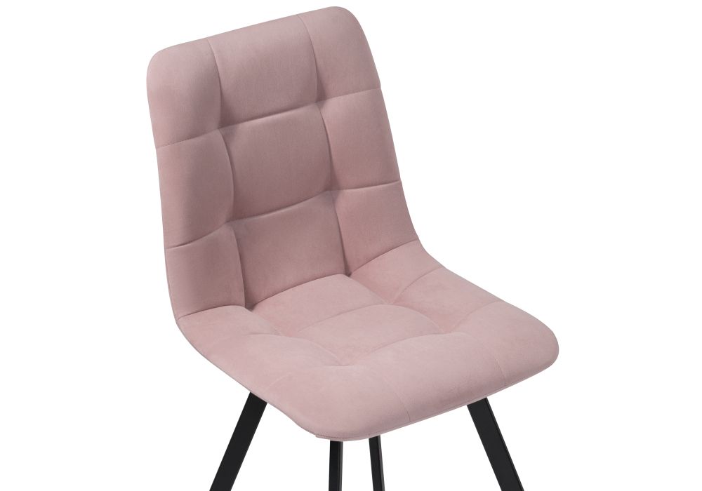 Стул на металлокаркасе Чилли черный / розовый