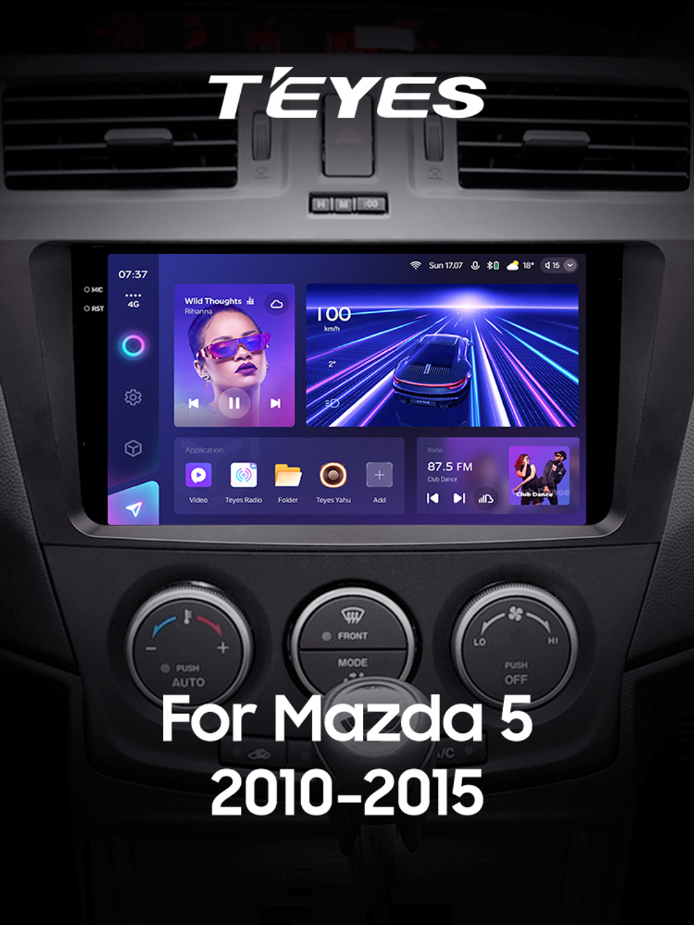 Teyes CC3 2K 9"для Mazda 5 2010-2015