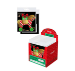 Украшение подвесное "Лошадка с подарком" с предсказанием 10х9,6см