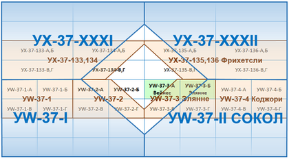 Сборник №5 «Сокол». Три масштаба. Учебные топографические карты для практической работы и склейки.