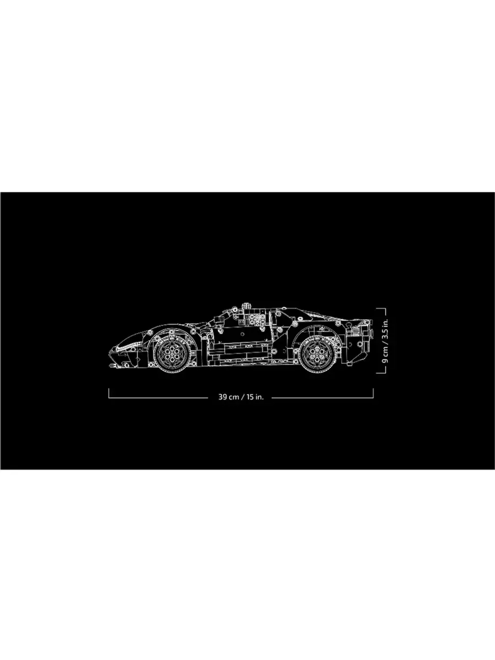 Конструктор Техник  Ford GT Форд ГТ 1466 деталей