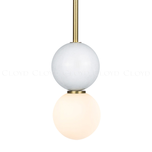 Подвесной светильник Cloyd AUSTA-C P1 / латунь - белый мрамор (арт.11622)